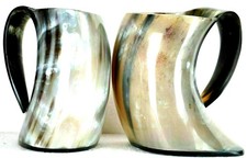 Ancienne tasse Viking en corne