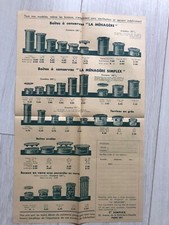Advertising brochure (1932) cans and jars LA MENAGERE SIMPLEX