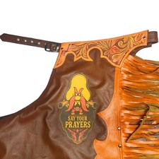 Chaps en cuir Pro Rodeo Bull