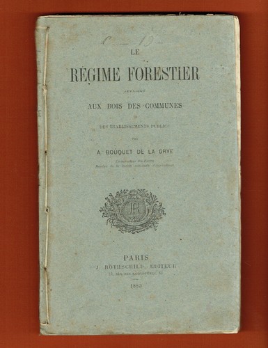 Régime forestier appliqué - régime,