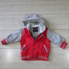 Catimini Manteau Bombers Capuche Bébé 12 Mois 1 An Rouge Polyamide