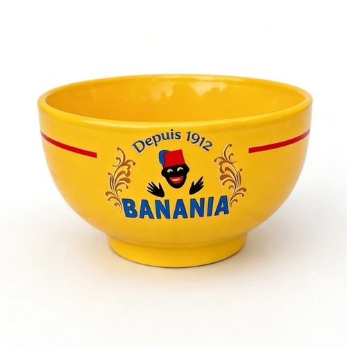 Bol jaune banania en forme - banania,