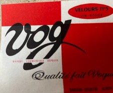 LOT OF 100 LABELS / VOG VELVET RED WINE /11°5 / ALCOHOL DRINK LABELS OLD WINE