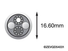 New QED Signature Genesis Silver Spiral Banana to Banana Cable 3.0m Pair