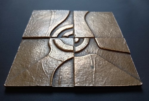 Rare médaille plaque bronze - c-rare,