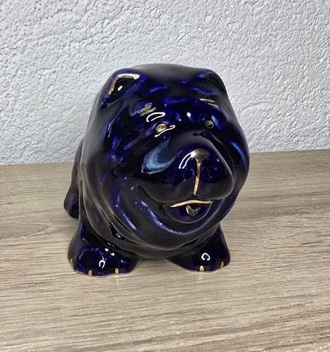 Figurine porcelaine chien shar - chien,