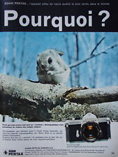 1970 ASAHI PENTAX SPOTMATIC SLR PRESS AD - ADVERTISING