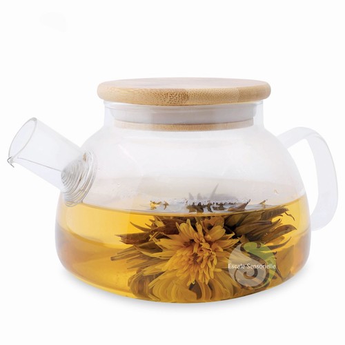 Théière verre couvercle - en,