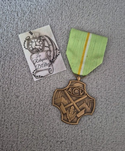Médaille belge travail acv - belge,