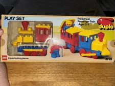 Lego Duplo Preschool Passenger Train Play Set #2705 Ages 2 - 5 Vintage 1986