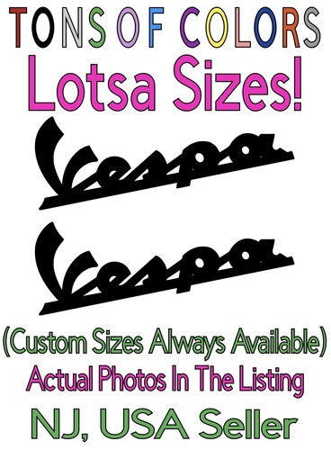 Two vespa die - cut, vinyl