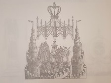 1992 Eurodisney Disney land Paris Original Concept Art Parade PROP Blueprint Cel