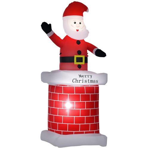 Père noël gonflable avec - père,