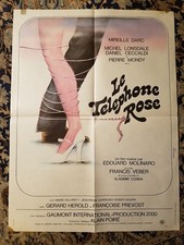 Affiche 1975 LE TELEPHONE ROSE