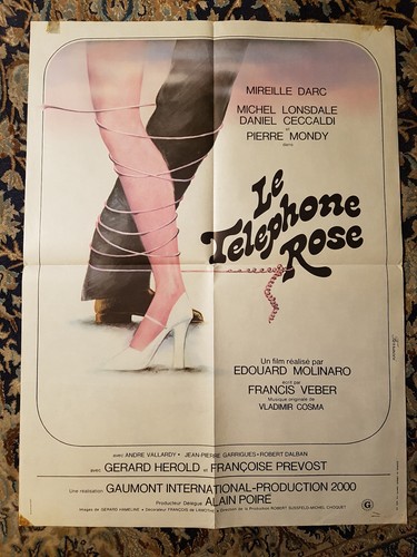 Affiche 1975 telephone - affiche, rose