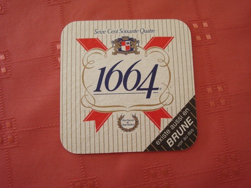 Sous bock biere 1664 blonde - blonde, +