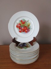 9 Assiettes à dessert décor