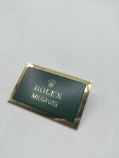 Rolex plate targa Milgauss original very good conditions 