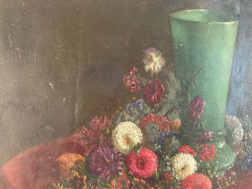 Peinture huile toile carton - huile, et