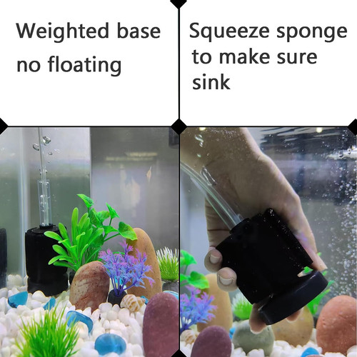 Aquarium air powered sponge - powered,