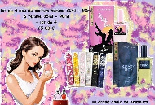 Lot eau parfum homme - parfum,