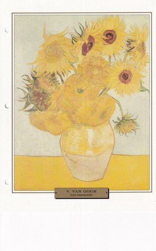 Fiche 18x25cm tableau van gogh - fiche,