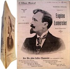 L'Album musical 1906 Eugène Lemercier poète chansonnier chanson partition parole