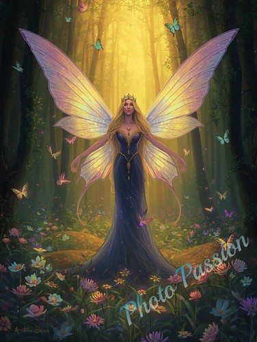 Poster fee foret magique - fee,