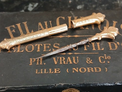 Etui aiguilles poinçon - etui, à