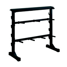 JK Fitness Support d haltères-disques-barbelles Noir