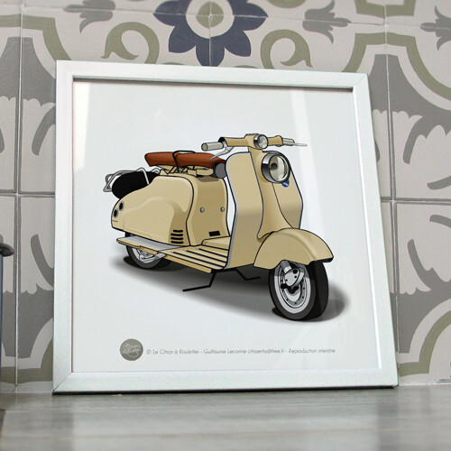 Poster scooter lambretta 125 - poster,