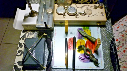 Lot objet argent 2 stylo - objet, en