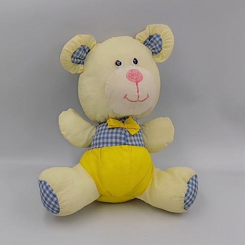 Peluche puffalump ours jaune - peluche,
