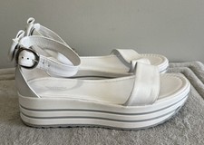 Nero Giardini White Ankle Bow