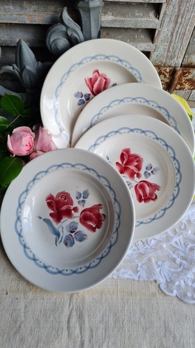 Anciennes assiettes creuses - 4,