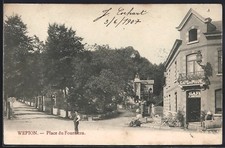 Old postcard Wepion, Place du Fourneau 1907 