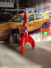 Fusée style Tintin 20 cm env.