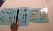 decals decalcomanie deco caterpillar 1/43