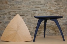 table basse plaquée