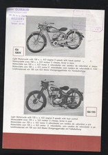 (motorcycle), old advertising papers: GÖ motorcycles (Germany) (P46395)