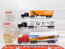 3X H0 1:87 US-Truck Sattelzug