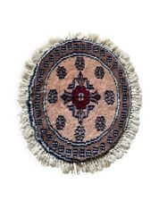 Tapis d’Orient ovale entièrement fait main en pure laine vierge