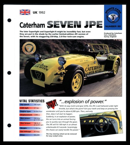 Caterham seven jpe - jpe, (uk