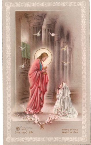 Image pieuse 1954 - -, communion