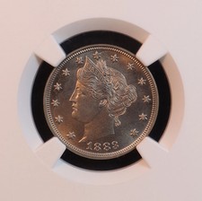 1883 "No Cents" Liberty V Nickel - NGC MS66 - Outstanding CAC Approved GEM! PQ+