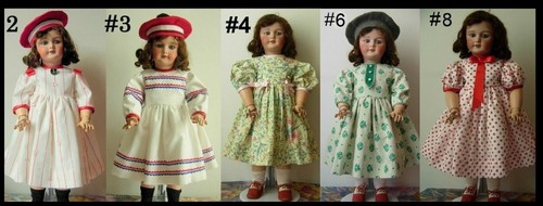 Robe poupée ancienne sfbj - robe,