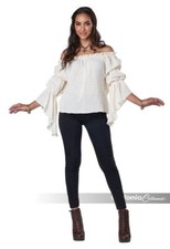 Blouse Paysanne Renaissance Californienne Costume D'Halloween Adulte 5020-019