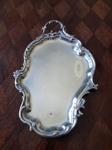 Plateau cartes argent - plateau,