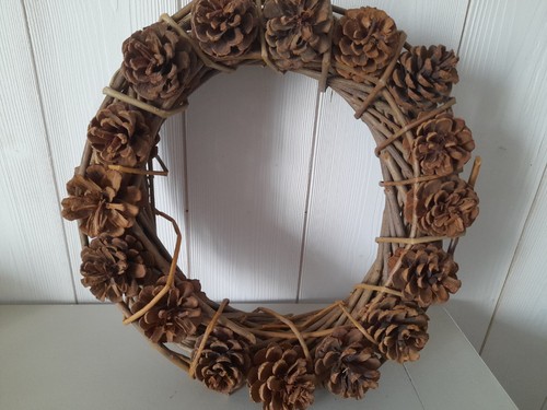 Couronne noël tissu - couronne,