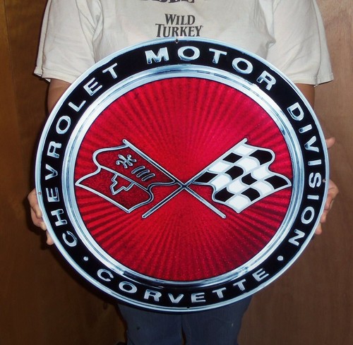 Corvette crossed flag - c3,